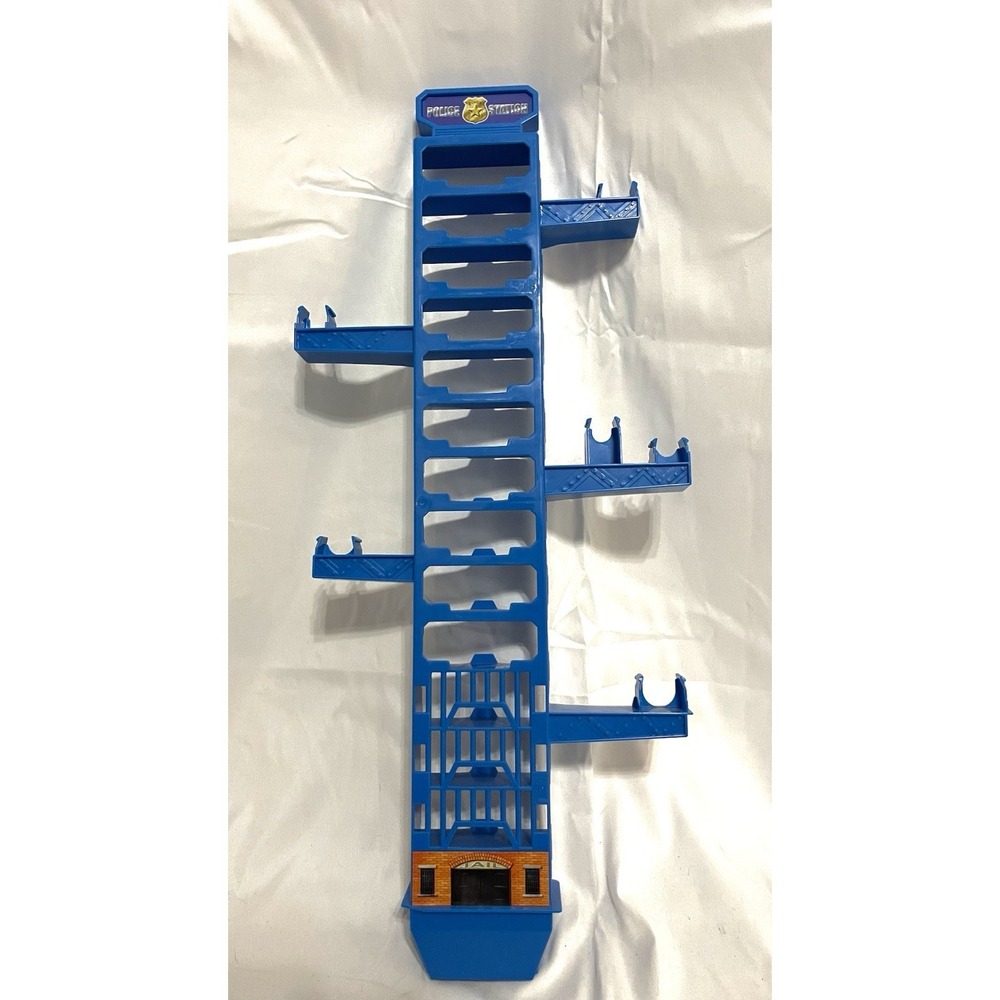 Hot Wheels Super Ultimate Garage Replacement Parts Police Station Blue Upright